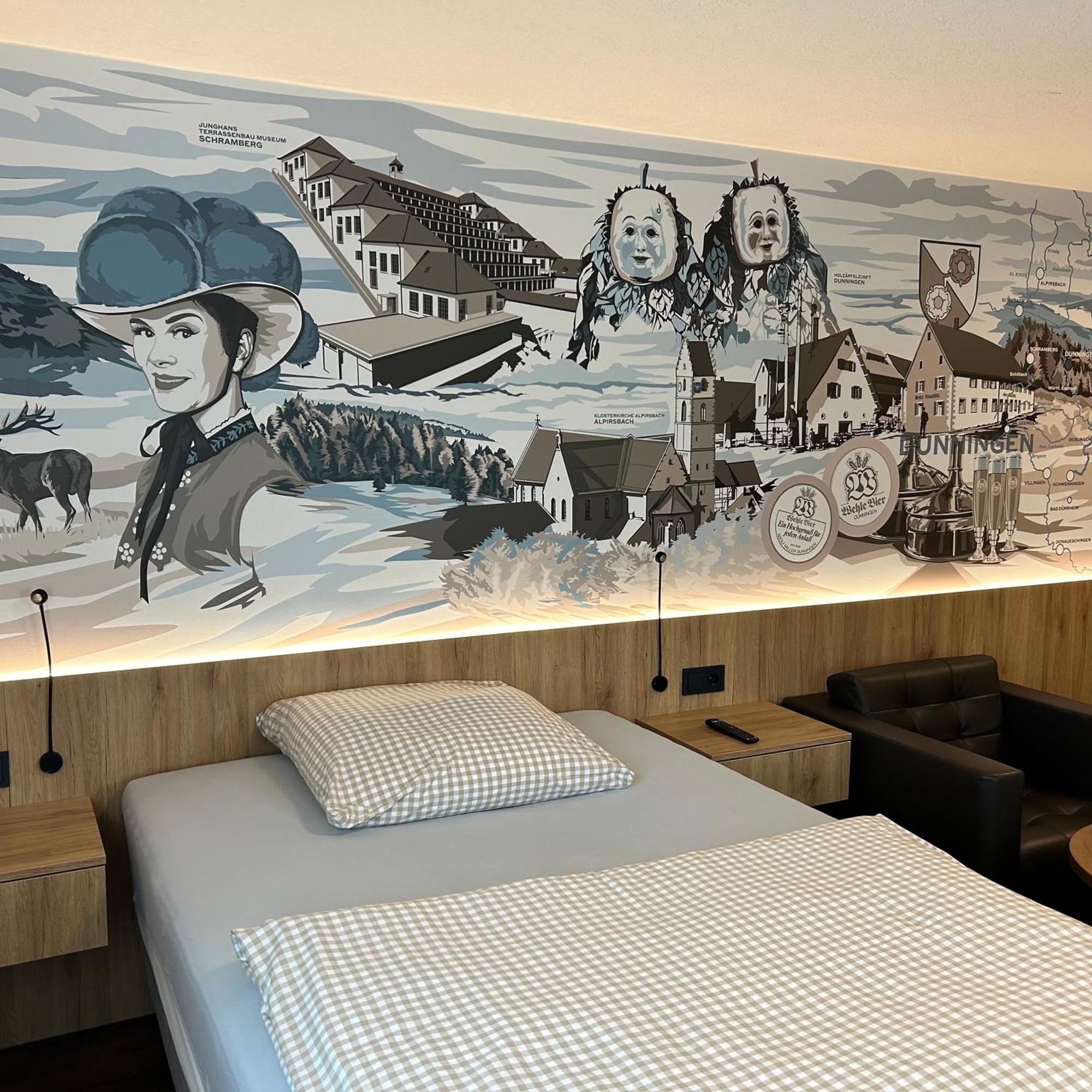 Braustube Wehle Hotel Dunningen Eksteriør billede